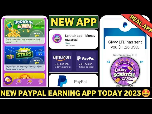 Scratch App Money Rewards॥Lucky Scratch Cards App॥New Paypal Earning App॥Scratch & Win Paypal Money