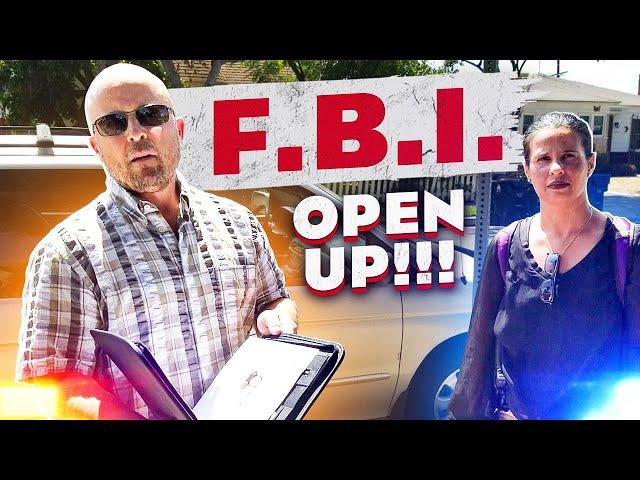 FBI VISIT TO MY HOUSE -  INTIMIDATION FAIL - FEDS DRIVE 200 MILES TO ASK ONE QUESTION