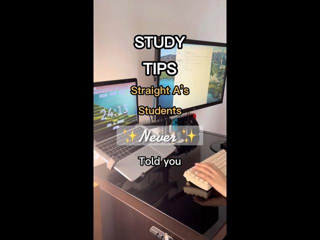 Study tips straight A students never told you! 