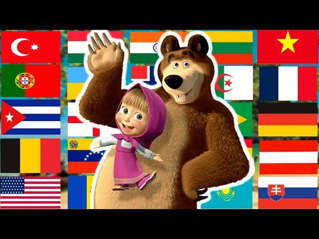 Masha and the Bear In Different Languages Meme