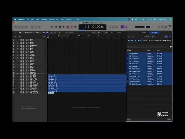 Beat Mixing Template Tutorial - For Logic Pro X (Stock Plugins)