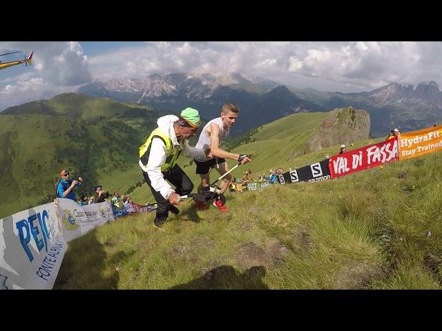 Davide Magnini (ITA) VK Dolomyths run 2018 winner last meters