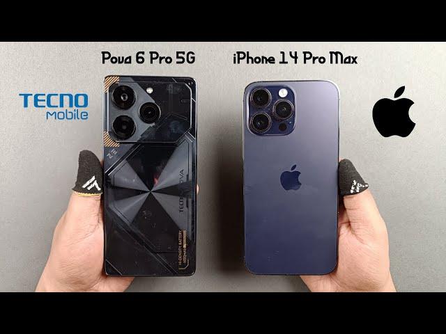 Tecno Pova 6 Pro 5G vs iPhone 14 Pro Max Speed Test Live