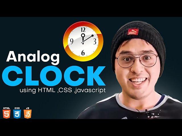 I Created an Analog Clock Using Pure HTML, CSS and JavaScript