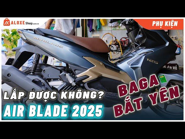 Honda Air Blade 2025 có lắp được BAGA BẮT YÊN không? Thảm lót chân xe Air Blade | Alo Xe