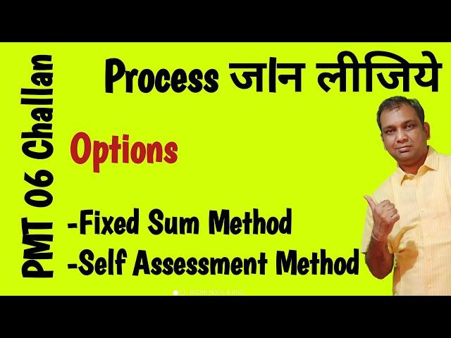 qrmp gst pmt 06 challan options Fixed Sum Method Self Assessment Method