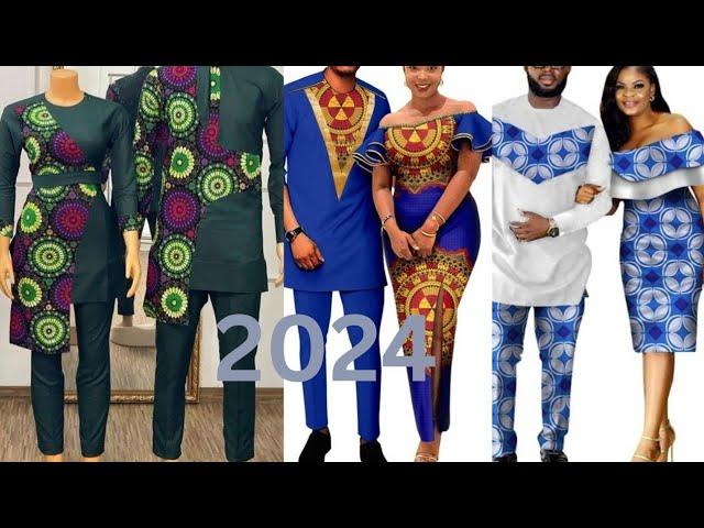 2024 TRENDS IF AFRICAN COUPLE PAGNE DRESS STYLISH DRESSES FOR COUPLES  