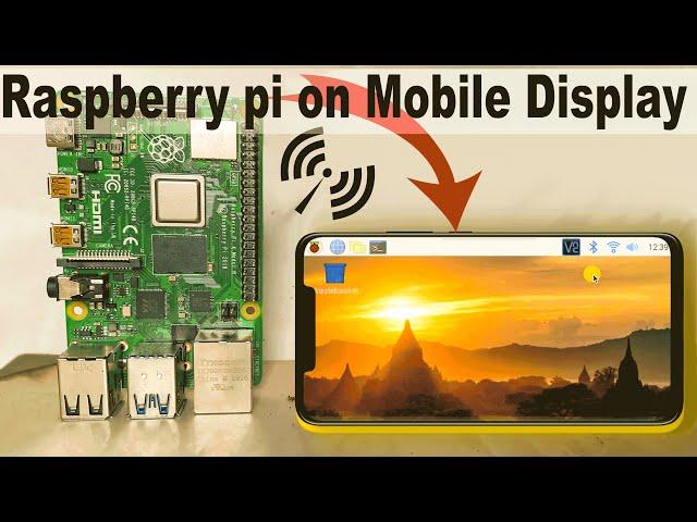 how to use your android device as a monitor for raspberry pi | raspberry pi 4 setup with mobile|Rpi4