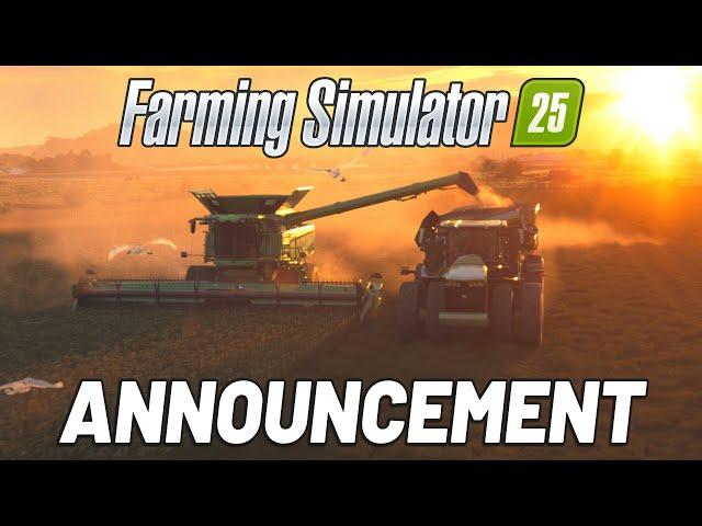 FARMING SIMULATOR 25 ANNOUNCEMENT! - Release Date, New Crops, Animals and Maps!