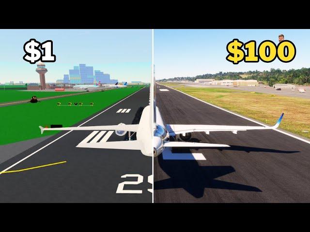 $1 VS $100 Flight Simulator (Microsoft Flight Simulator)