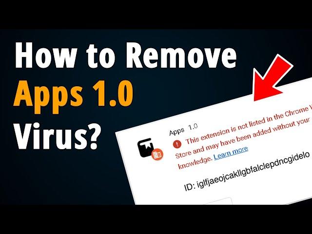 How to Remove Chrome Extension Apps 1.0? [ iglfjaeojcakllgbfalclepdncgidelo ]