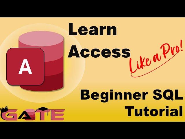 6.1 - Learn Simple SQL in 10 minutes! Learn four primary SQL commands. (Access Tutoring English)