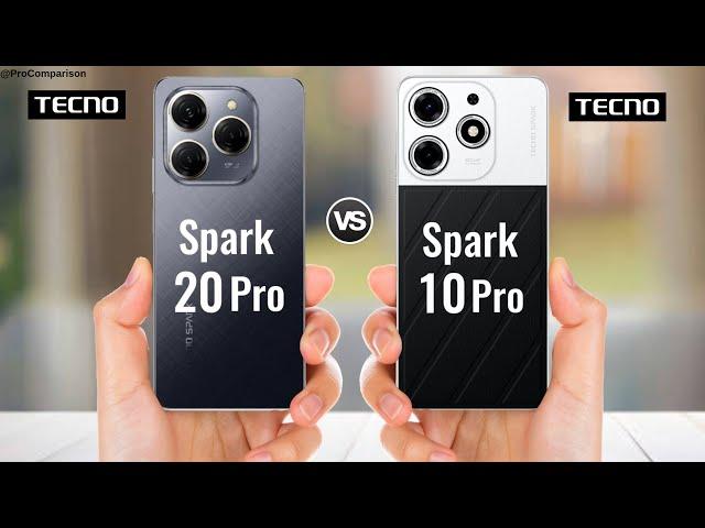 Tecno Spark 20 Pro vs Tecno Spark 10 Pro || Price || Specs Comparison