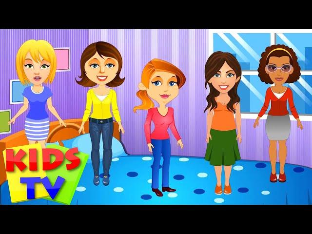 Five Strict Moms | Five little mommies | Nursery Rhyme | Nursery Songs kids tv | preschool rhymes