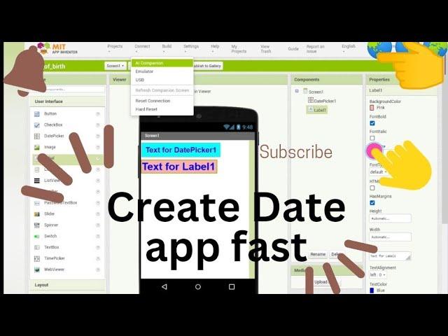 create date picker app quickly date picker component best android iOS app developer software website