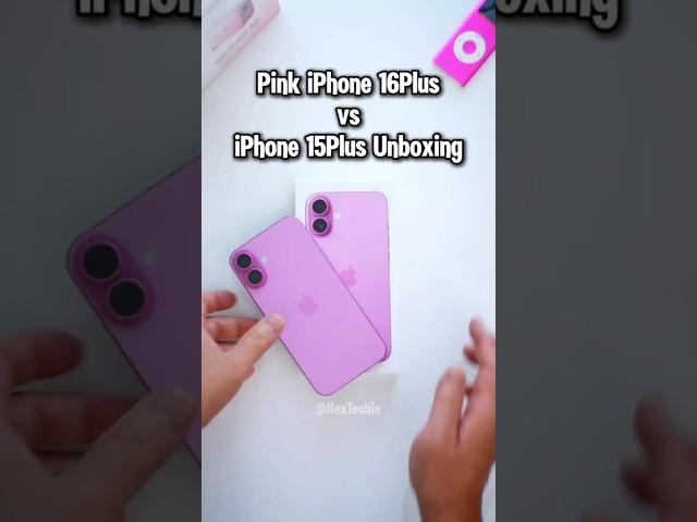 Which has Better Pink? Pink  iPhone 16 Plus vs iPhone 15 Plus #apple #iphone16plus #NexTechie