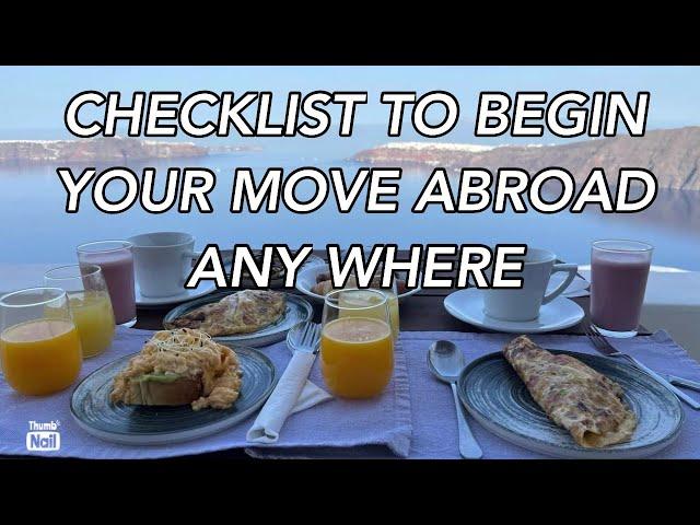 Checklist to get ready for moving abroad | Expat Portugal | Retire | Relocate | Travel Europe | DR
