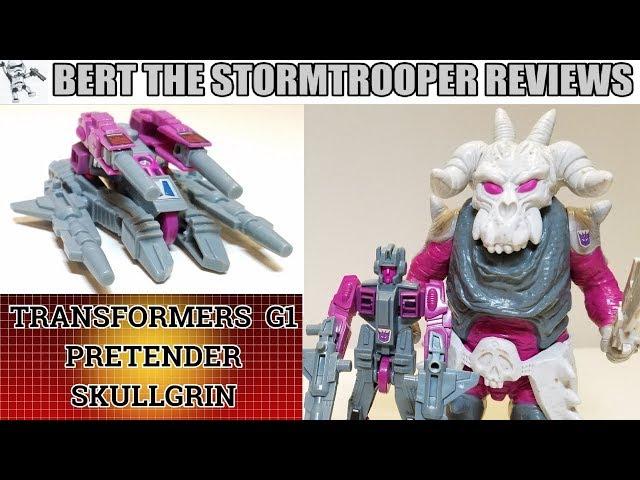 Transformers G1 Pretender SKULLGRIN Review! Bert the Stormtrooper Reviews!