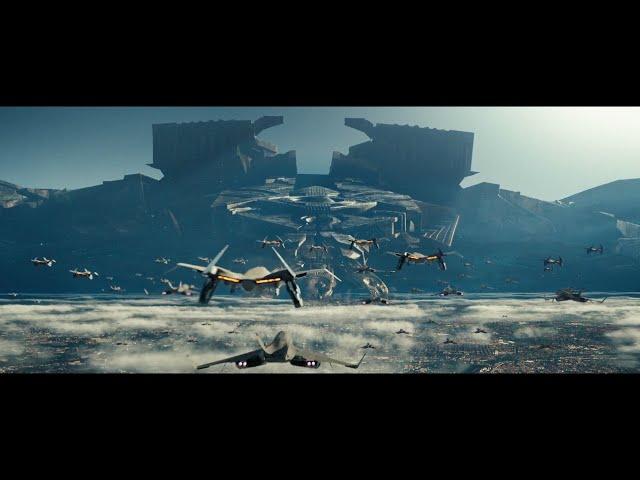 Fighting Against Alien Harvesting Mothership Clip (Independence Day Resurgence)