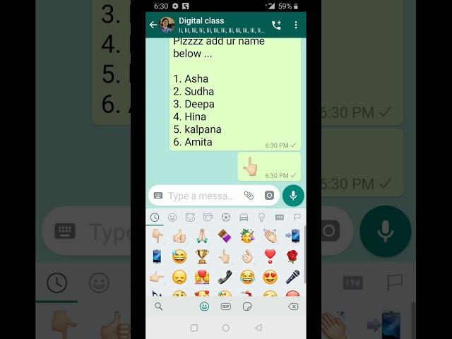 Add More Names to a List in WhatsApp