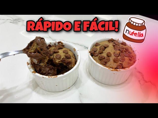 COOKIE DE CANECA COM NUTELLA