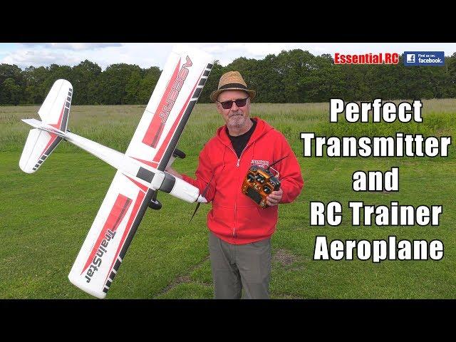 LEARN TO FLY RC ON A BUDGET ! CHEAP RC radio TRANSMITTER and TRAINER aeroplane