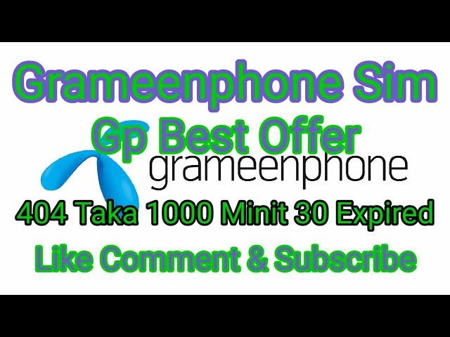 Grameenphone Minute Offer @ShamimBDShop