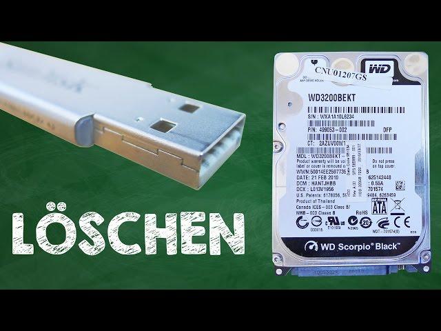 Datenträger formatieren Windows, alle Daten von HDD löschen