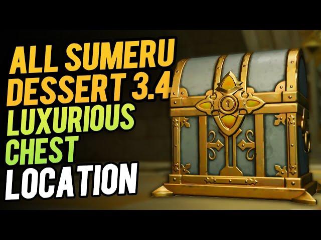 All 8 Genshin 3.4 Luxurious Chest Location | Genshin Impact 3.4