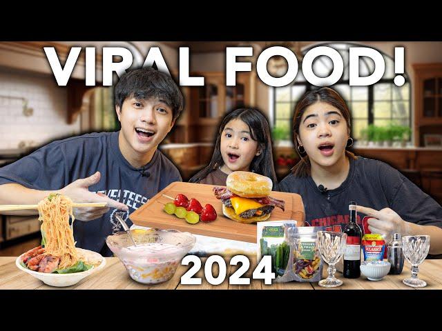 Trying VIRAL TikTok FOOD 2024!! (Try nyo!) | Ranz and Niana ft Natalia