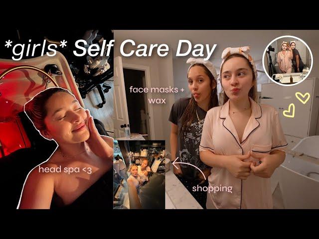 a *not so relaxing* self care day with my sister  | waxing, face masks, spicy noodles