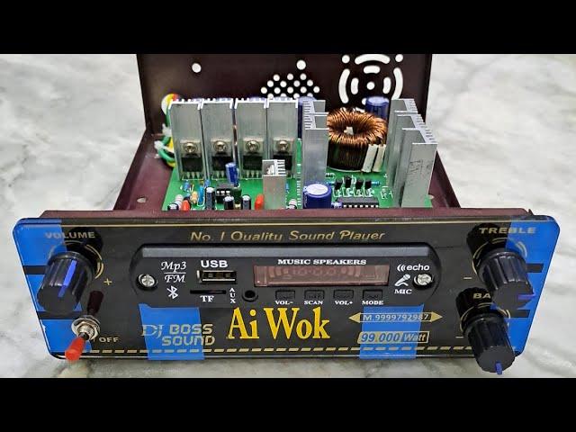 200watt Mono Class D Powerfull 12v Dc Amplifier Sound Testing // Ai Wok // Coolboy_ni //