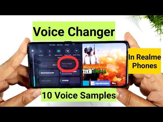 Voice Changer in Realme Phone with 10 voice samples