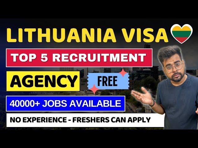 Lithuania Top 5 Recruitment Agencies | Lithuania Free Work Visa 2024 | Public Engine