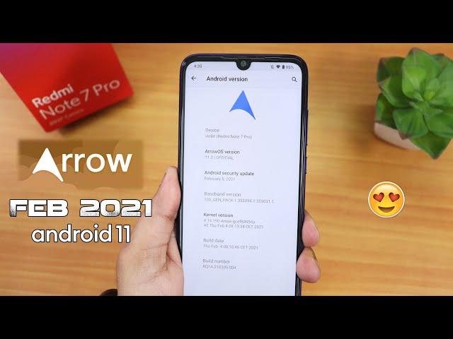 ArrowOS 11 On Redmi Note 7 Pro [04/02/2021 Build] I like this one so muchhhh