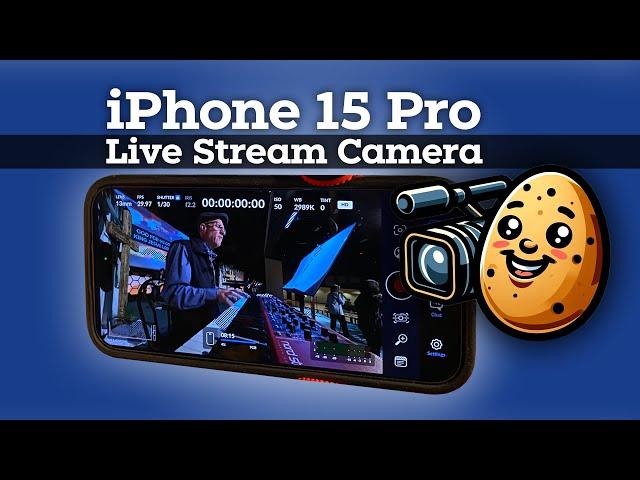 LIVE Production with the iPhone 15 Pro | ATEM Switcher, WebCam, ProPresenter 7, SSD Recording