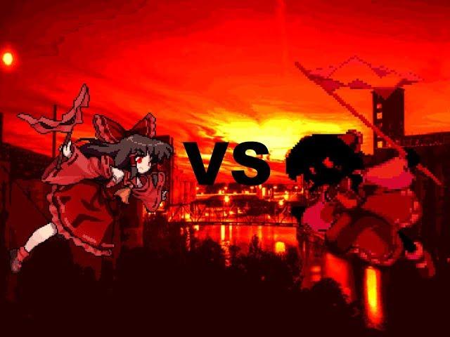 【Mugen】ONI MIKO Reimu vs ONI MIKO X (Both 12p)