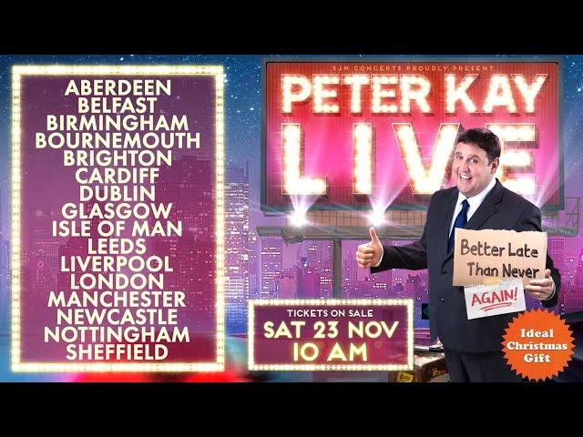 Peter Kay Live in Action in 2025 & 2026! - The Tour Continues