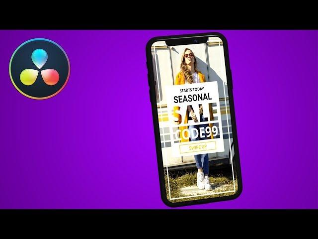Make a promo for IG stories in DaVinci Resolve
