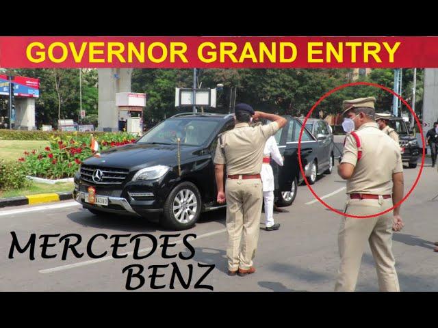Governor Tamilisai Soundararajan Grand Entry with High security Convoy