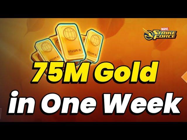 INSANE FREE GOLD! 75M GOLD IN ONE WEEK! DO THIS NOW & DO NOT MISS OUT 2024 | Marvel Strike Force