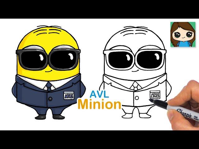 How to Draw Minion AVL Agent ️ Despicable Me