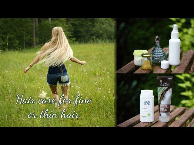 Hair care for fine and thin hair | long hair naturally - english video!