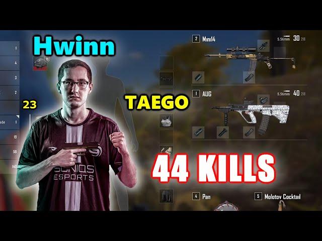 Soniqs Hwinn, Ashleykan, Sicaanso & Susanstar - 44 KILLS - TAEGO - AUG + M416 - PUBG