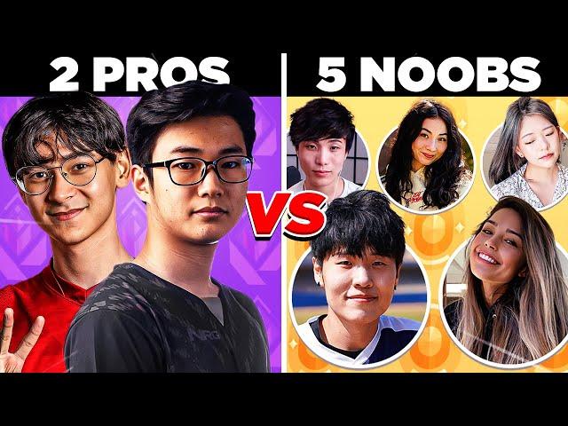 2 PROS VS 5 NOOBS! Can S0m & TenZ defeat OfflineTV and Friends?