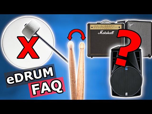 Felt Beaters on Mesh Heads, What Sticks for Electronic Drums, eDrum Amps & More | eDrum FAQ