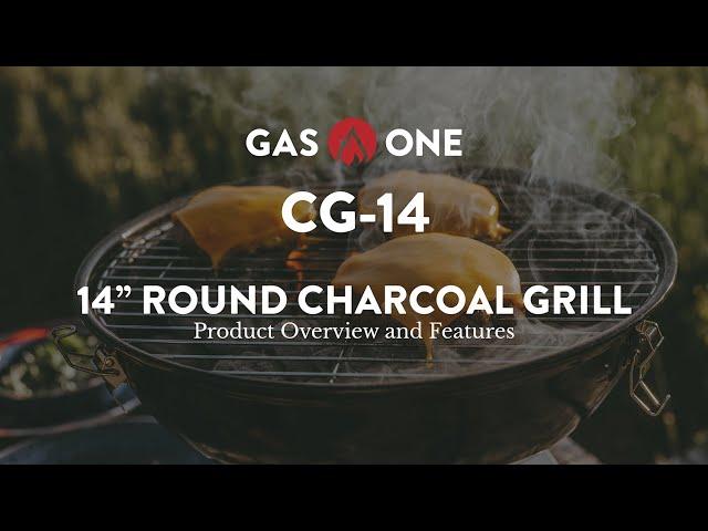 GasOne 14" Round Charcoal Grill  (Model No. CG-14)