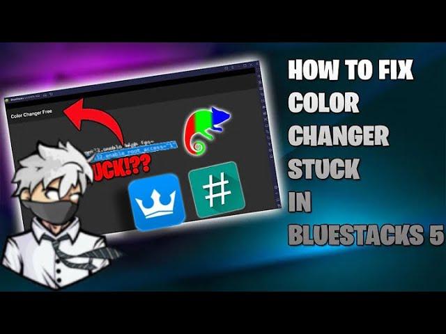 HOW TO FIX ROOT COLOR CHANGER  IN BLUESTACKS 5  كيفية تحسين ألوان لعبة فري فاير بسرعة 