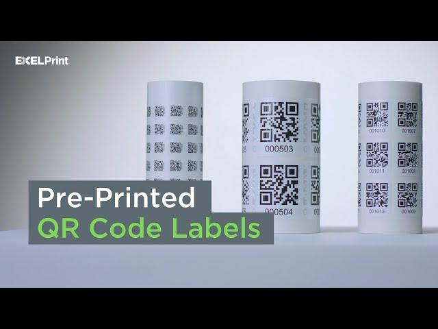 Pre-Printed QR Code Labels