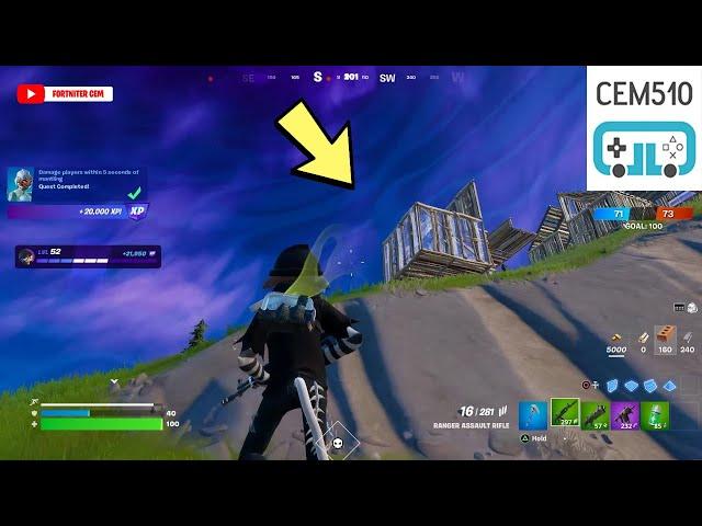 Damage players within 5 seconds of mantling Fortnite Week 2 Quests